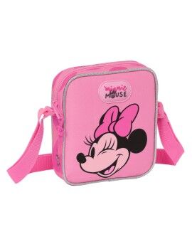 Bolso Bandolera Minnie Mouse Loving Rosa 16 x 18 x 4 cm