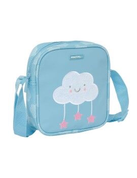 Bolso Bandolera Safta Nubes Azul 16 x 18 x 4 cm