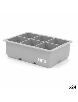 Molde para Cubitos de Hielo Quttin Flexible Silicona 16,5 x 10,5 x 5 cm (24 Unidades)