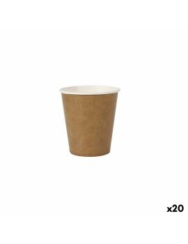 Set de Vasos Algon Desechables papel kraft 50 Piezas 120 ml (20 Unidades)