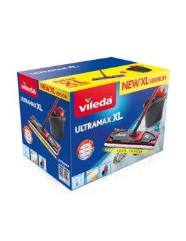 Esfregona Vileda Ultramax XL Box Preto Vermelho Microfibra