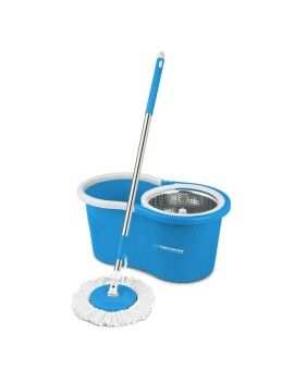 Mop with Bucket Esperanza EHS006 Azul Branco Microfibra