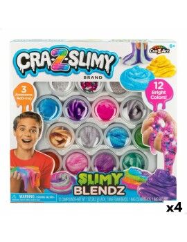 Juego de Plastilina Cra-Z-Art Slimy Blendz (4 Unidades) Slime