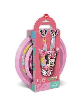 Conjunto de Louça Infantil Minnie Mouse CZ11312 Cor de Rosa 5 Peças