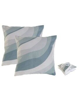 Conjunto de almofadas Home ESPRIT Ondas 45 x 5 x 45 cm (2 Unidades)