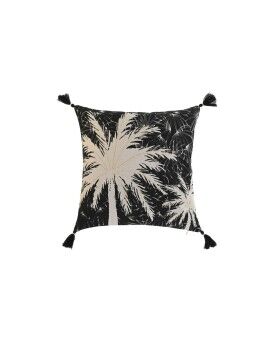 Almofada Home ESPRIT Preto Boho Palmeira 45 x 5 x 45 cm