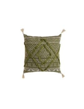 Almofada Home ESPRIT Verde Boho 45 x 5 x 45 cm