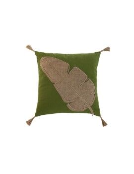 Almofada Home ESPRIT Verde Natural Boho 45 x 5 x 45 cm