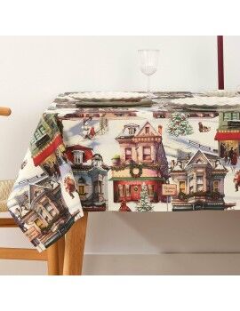 Mantel resinado antimanchas Belum Christmas City Multicolor 200 x 150 cm