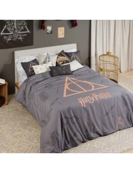 Funda Nórdica Harry Potter Deathly Hallows Multicolor 175 Hilos 200 x 200 cm Cama de 120