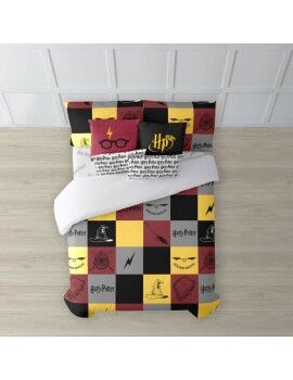 Capa nórdica Harry Potter Hogwarts Multicolor 175 Fios 220 x 220 cm Casal