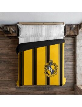 Capa nórdica Harry Potter Hufflepuff Multicolor 175 Fios 200 x 200 cm Solteiro