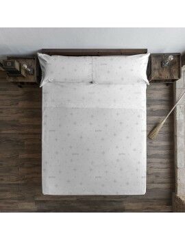 Juego de Sábanas Harry Potter Stars Grey Blanco Multicolor Cama de 180