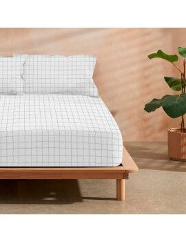 Sábana Bajera Ajustable Decolores Bretaña Multicolor Cama de 105