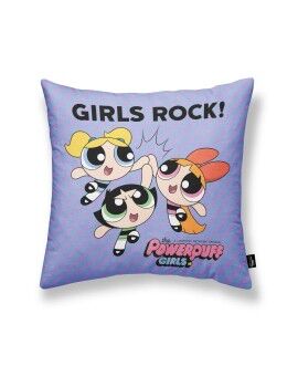 Capa de travesseiro Powerpuff Girls Girls Rock A Multicolor Lilás 45 x 45 cm