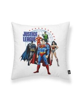 Capa de travesseiro Justice League Justice Team A Branco Multicolor 45 x 45 cm