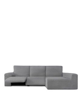 Capa para chaise longue de braço comprido direito Eysa JAZ Cinzento 180 x 120 x 360 cm