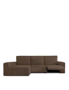 Capa para chaise longue de braço comprido esquerdo Eysa JAZ Castanho 180 x 120 x 360 cm