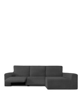 Capa para chaise longue de braço comprido direito Eysa JAZ Cinzento escuro 180 x 120 x 360 cm