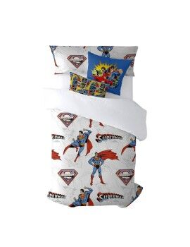 Capa nórdica Superman Man of Steel Multicolor 175 Fios 220 x 220 cm