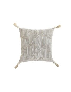 Almofada Home ESPRIT Branco Bege Impresso Boho 45 x 45 cm