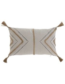 Almofada Home ESPRIT Bege Natural Boho 50 x 30 cm