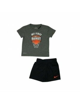 Conjunto Deportivo para Niños Nike My First Basket Negro Gris 2 Piezas