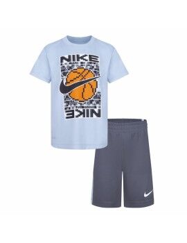 Conjunto Deportivo para Niños Nike Df Icon Gris Multicolor 2 Piezas