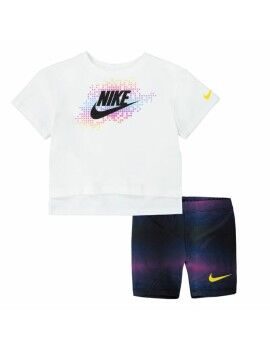 Conjunto Deportivo para Niños Nike Aop Bike Azul Blanco Multicolor 2 Piezas