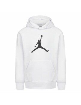 Sudadera con Capucha Niño Nike Jordan Jumpman Logo Blanco