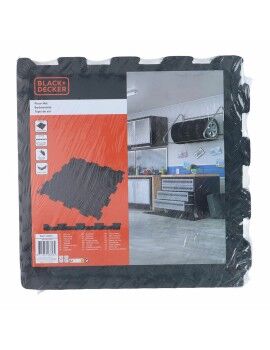 Ladrilhos de espuma EVA Black & Decker Preto Borracha Eva 40 x 40 cm (6 Peças)