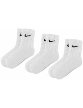 Calcetines Deportivos Nike Blanco Unisex adultos 38-41