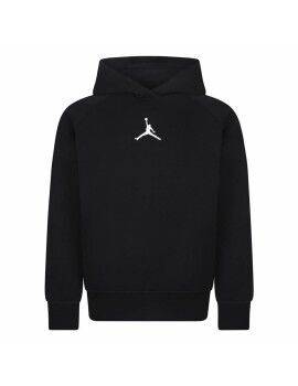 Sudadera con Capucha Niño Jordan Dri-fit Sport Crossover Blanco Negro