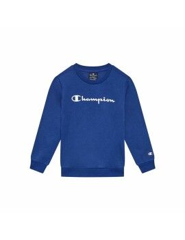 Sudadera con Capucha Niño Champion Crewneck Azul Blanco