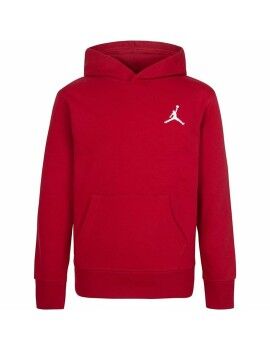 Sudadera con Capucha Niño Jordan Mj Essentials Blanco Rojo