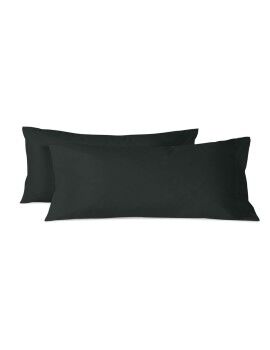 Capa de almofada HappyFriday BASIC Preto 45 x 110 cm (2 Unidades)