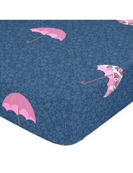 Lençol de baixo HappyFriday MR FOX Multicolor Azul escuro 60 x 120 x 14 cm Guarda-Chuva