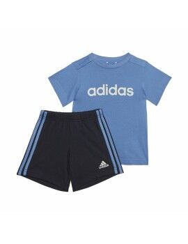 Conjunto de Desporto para Bebé Adidas 3 Stripes Azul