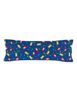 Capa de almofada HappyFriday Baleno Teen Blue Hotdog Multicolor 45 x 110 cm