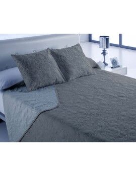 Colcha Hosteline VEGAS Gris Perla Cama de 135 (3 Piezas)