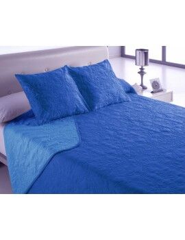 Colcha Hosteline VEGAS Azul Queen (3 Peças)