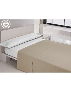 Sábana Encimera Happy Home LISOS COTTON Tierra Cama de 150 Cama de 150/160