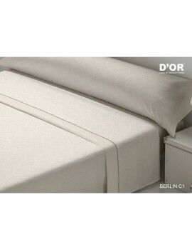 Juego de Sábanas D'Or BERLIN Beige Cama de 90 Franela