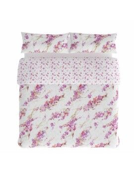 Juego de funda nórdica Hosteline SPRING Malva Cama de 90 3 Piezas