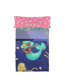 Conjunto de Lençóis HappyFriday Mr Fox Happy Mermaid Multicolor Solteiro 2 Peças