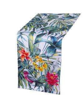 Caminho de Mesa Alexandra House Living Multicolor Têxtil 180 x 30 cm Veludo Floral