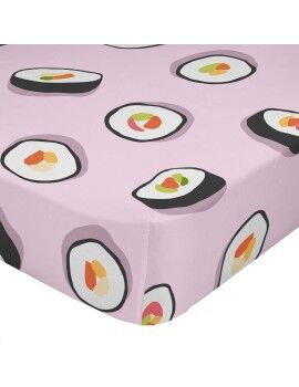 Lençol de baixo HappyFriday AWARE Multicolor 180 x 200 x 32 cm Sushi