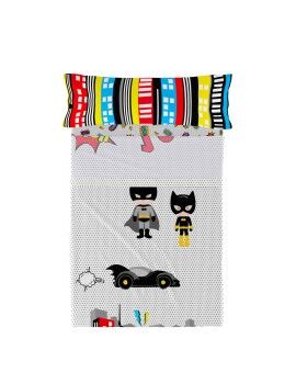 Conjunto de Lençóis HappyFriday Mr Fox Bat Multicolor Solteiro 2 Peças