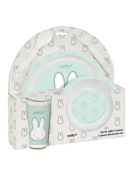 Conjunto de pratos infantil Miffy Menta (5 Peças)