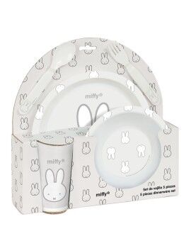 Set de vajilla infantil Miffy Niebla (5 Piezas)